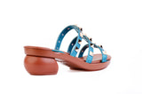 Silver Tiva Studded — snap-on sandal top by Sole Mate