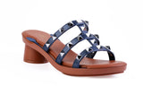 Tiva Studded sandal top in Silver — interchangeable design