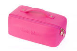 Fuchsia Sole Mate Travel Clutch — modular sandal organizer bag