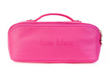 Sole Mate Travel Clutch in Beige — interchangeable sandal carry case