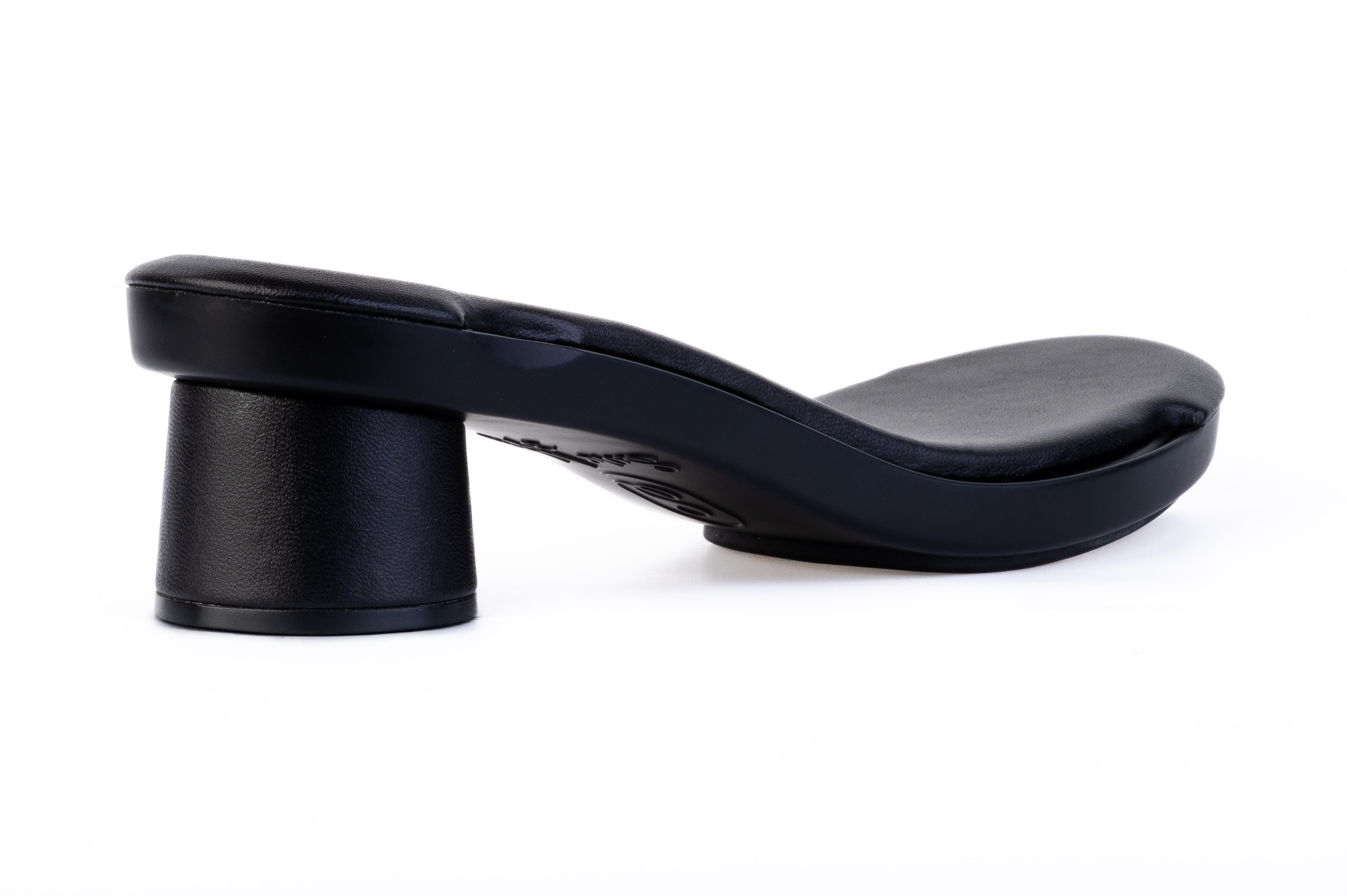 Black Rolla Kitten Heel heel base — Sole Mate modular sandals