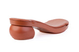 Black SoftSquare Wide-Toe — swappable sandal base by Sole Mate