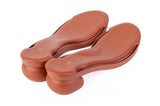 Brown SoftSquare Wide-Toe heel base — Sole Mate modular sandals