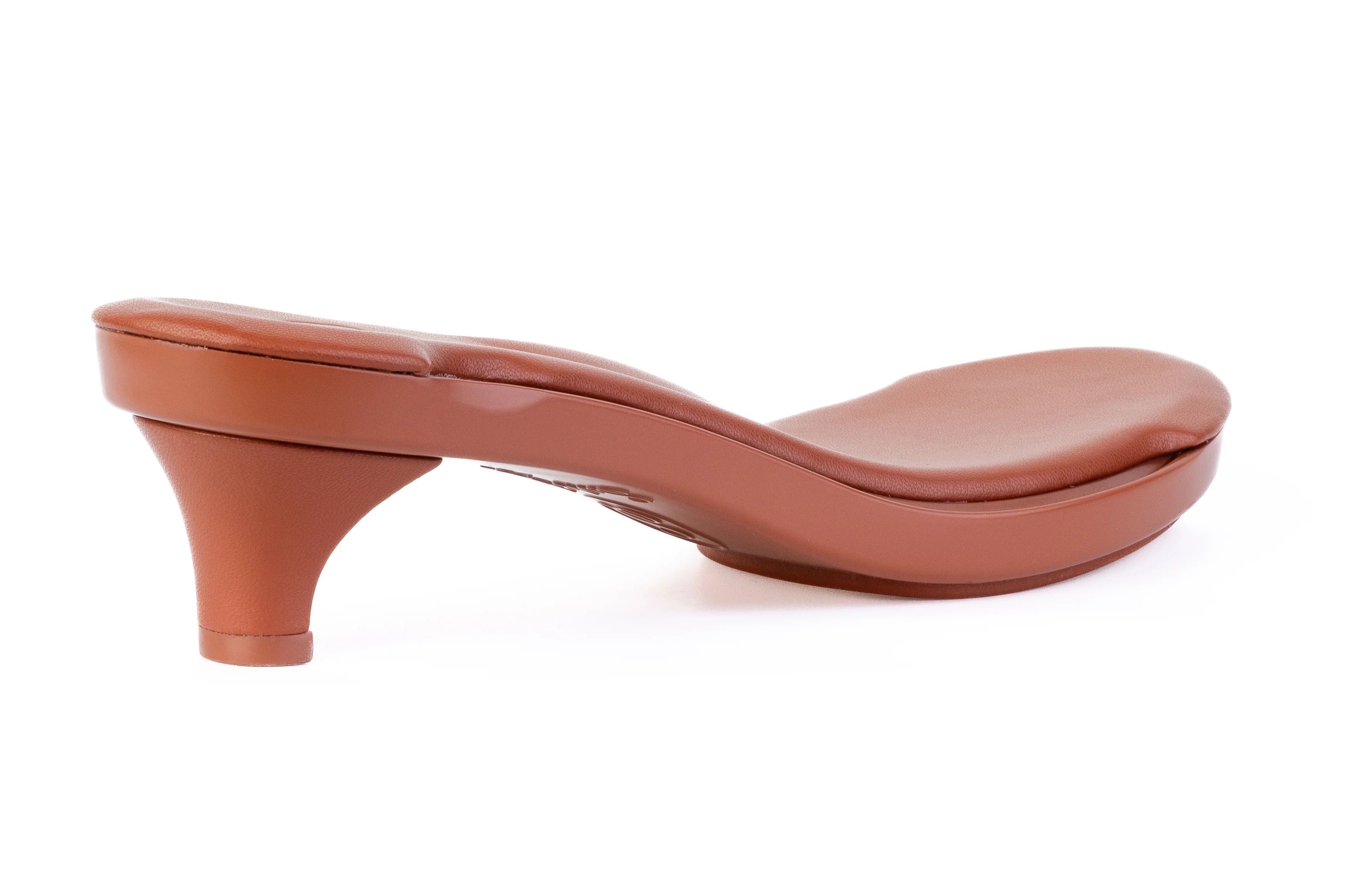 Beige Svelte Kitten Heel sandal base — memory-foam comfort
