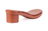 Brown Edge Block heel base — Sole Mate modular sandals