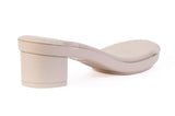 Beige Edge Block heel base — Sole Mate modular sandals