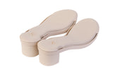 Brown Edge Block heel base — Sole Mate modular sandals