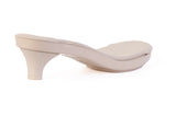 Beige Svelte Kitten Heel sandal base — memory-foam comfort