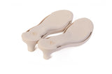 Beige Svelte Kitten Heel — swappable sandal base by Sole Mate
