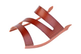 Brown Aloura Triple-Strap sandal top — Sole Mate modular sandals