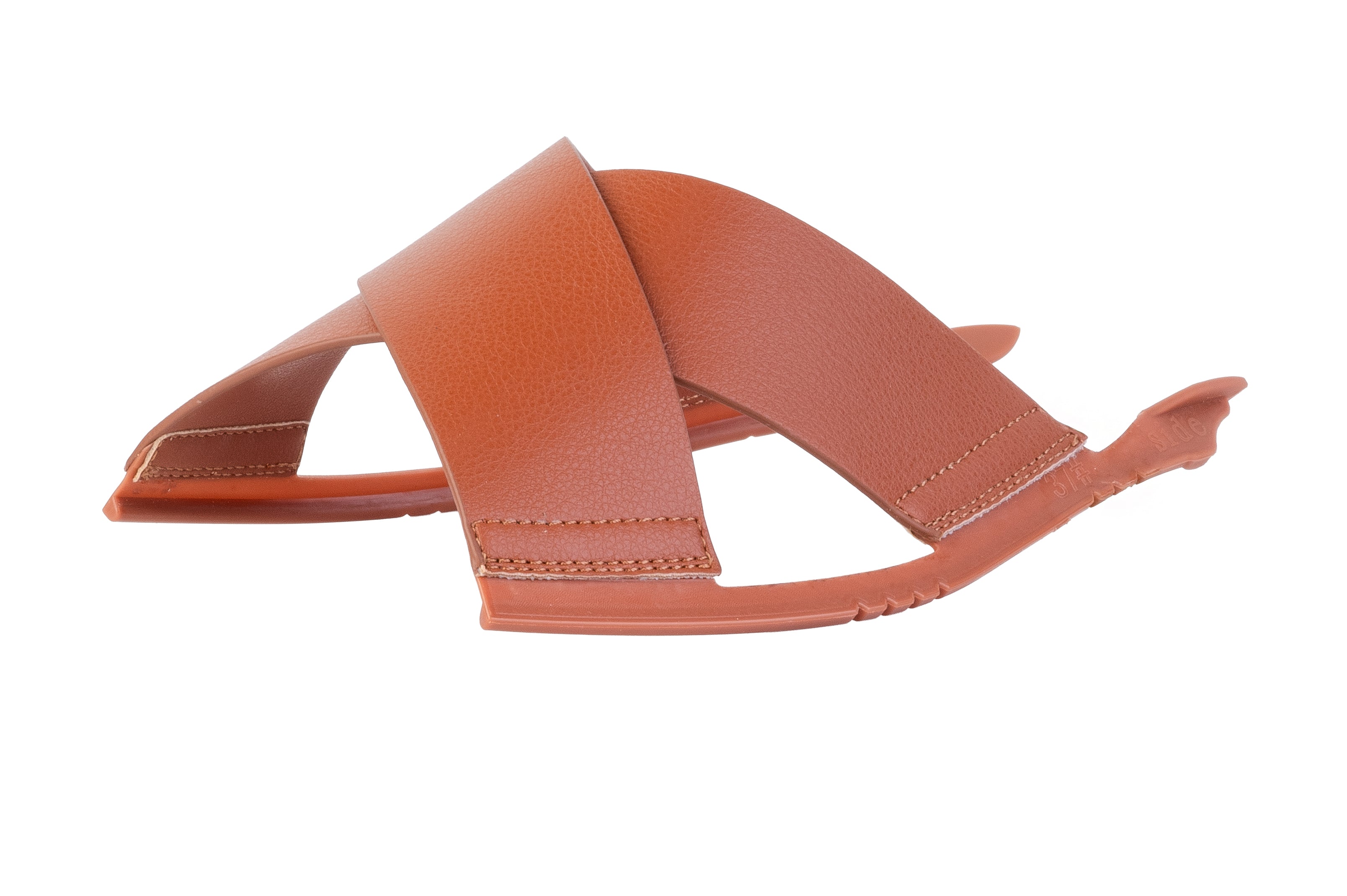 Brown Aria X-Strap sandal top — Sole Mate modular sandals