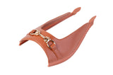 Brown Lux Metallic Slide sandal top — Sole Mate modular sandals
