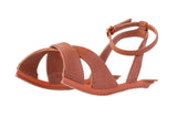 Brown Daya Cross-Strap sandal top — Sole Mate modular sandals