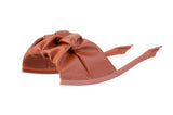 Brown Lorin Ruched Bow sandal top — Sole Mate modular sandals
