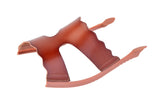 Brown Estrella Scalloped sandal top — swappable strap design