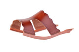 Brown Estrella Scalloped sandal top — Sole Mate modular sandals