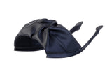 Black Lorin Ruched Bow sandal top — Sole Mate modular sandals