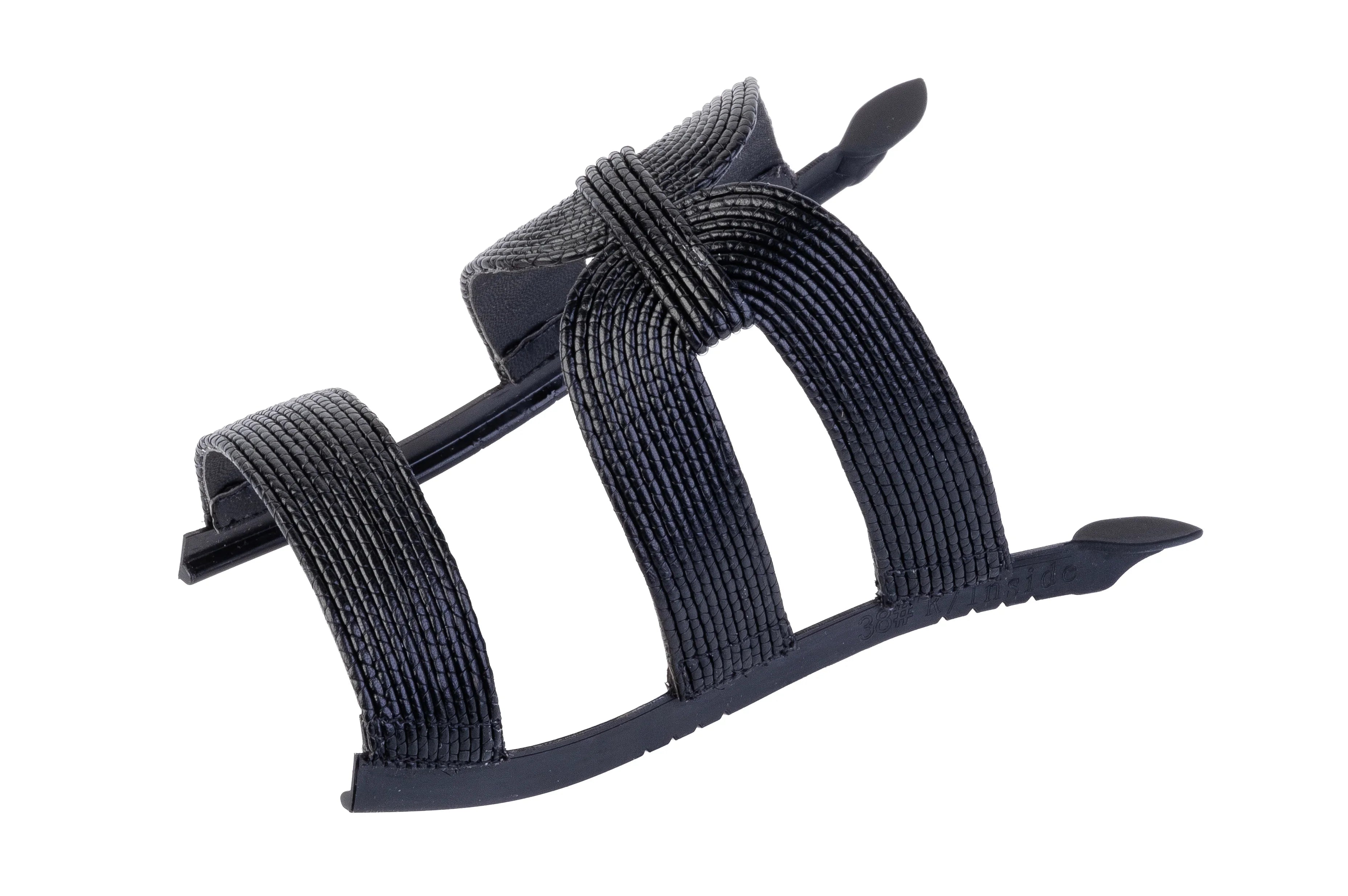 Gold Soraya Triple-Strap — snap-on sandal top by Sole Mate