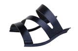 Black Aloura Triple-Strap sandal top — Sole Mate modular sandals