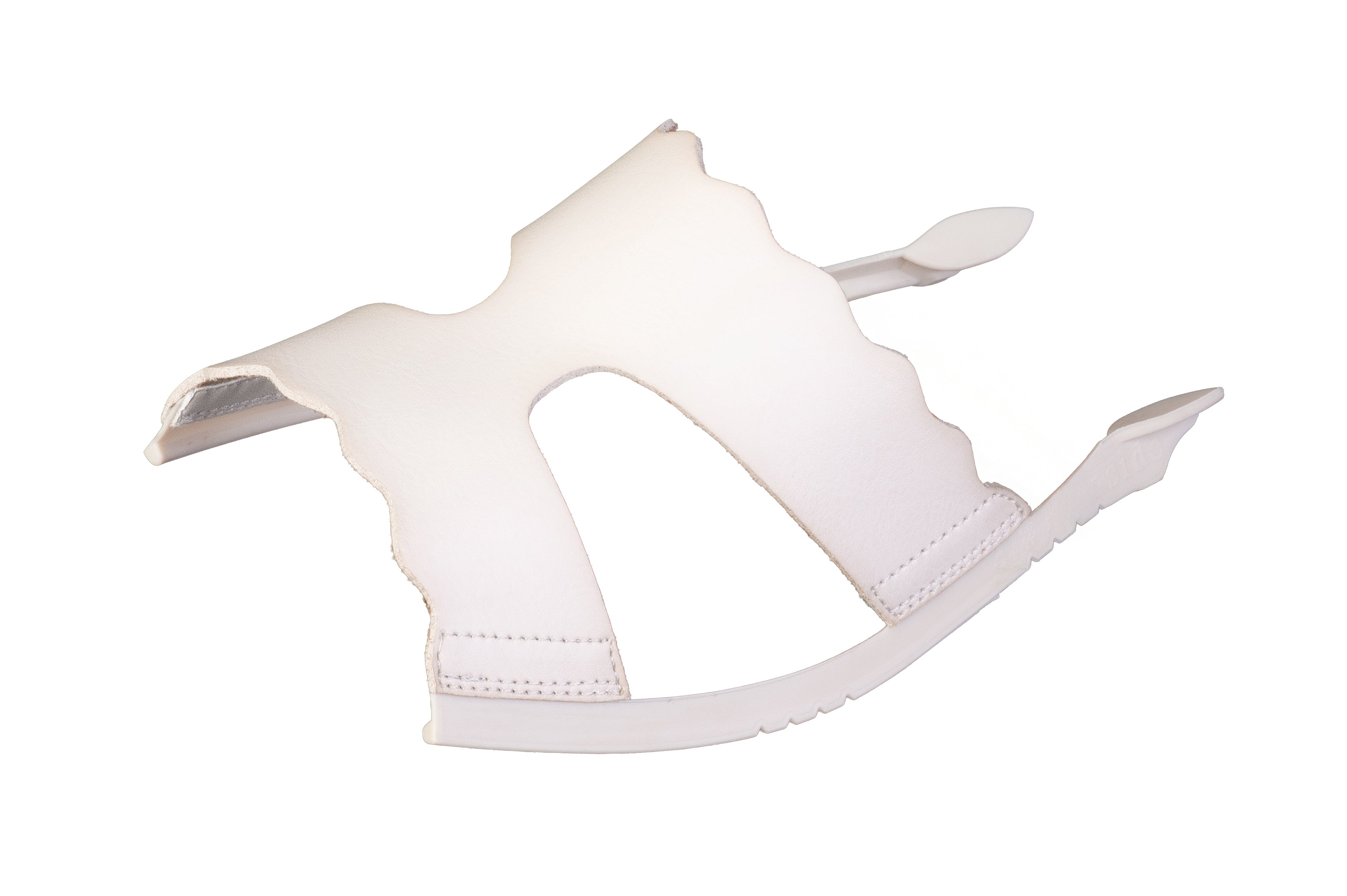 Brown Estrella Scalloped sandal top — Sole Mate modular sandals