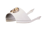 Beige Solen Slide — snap-on sandal top by Sole Mate