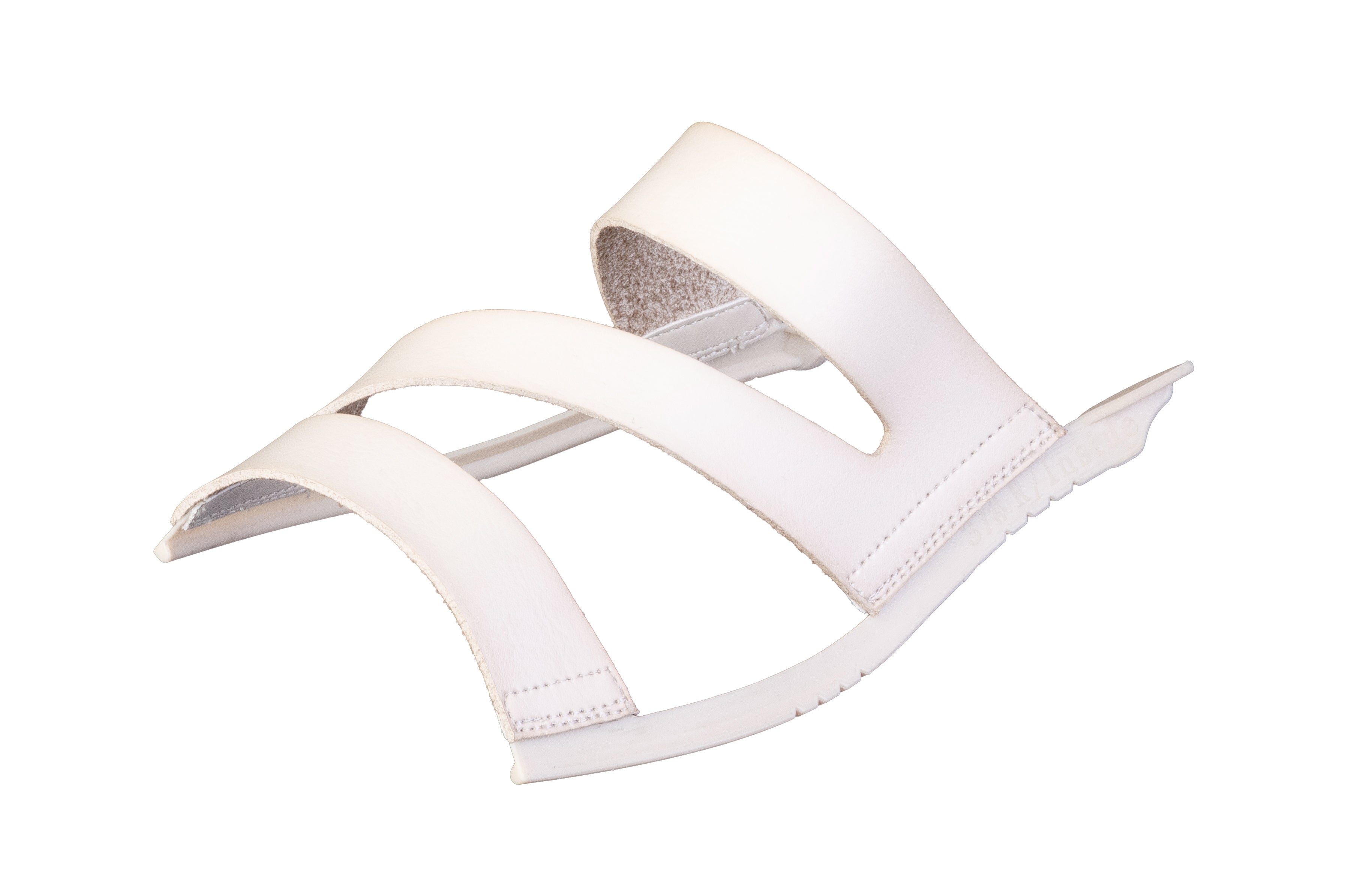 Beige Aloura Triple-Strap sandal top — Sole Mate modular sandals