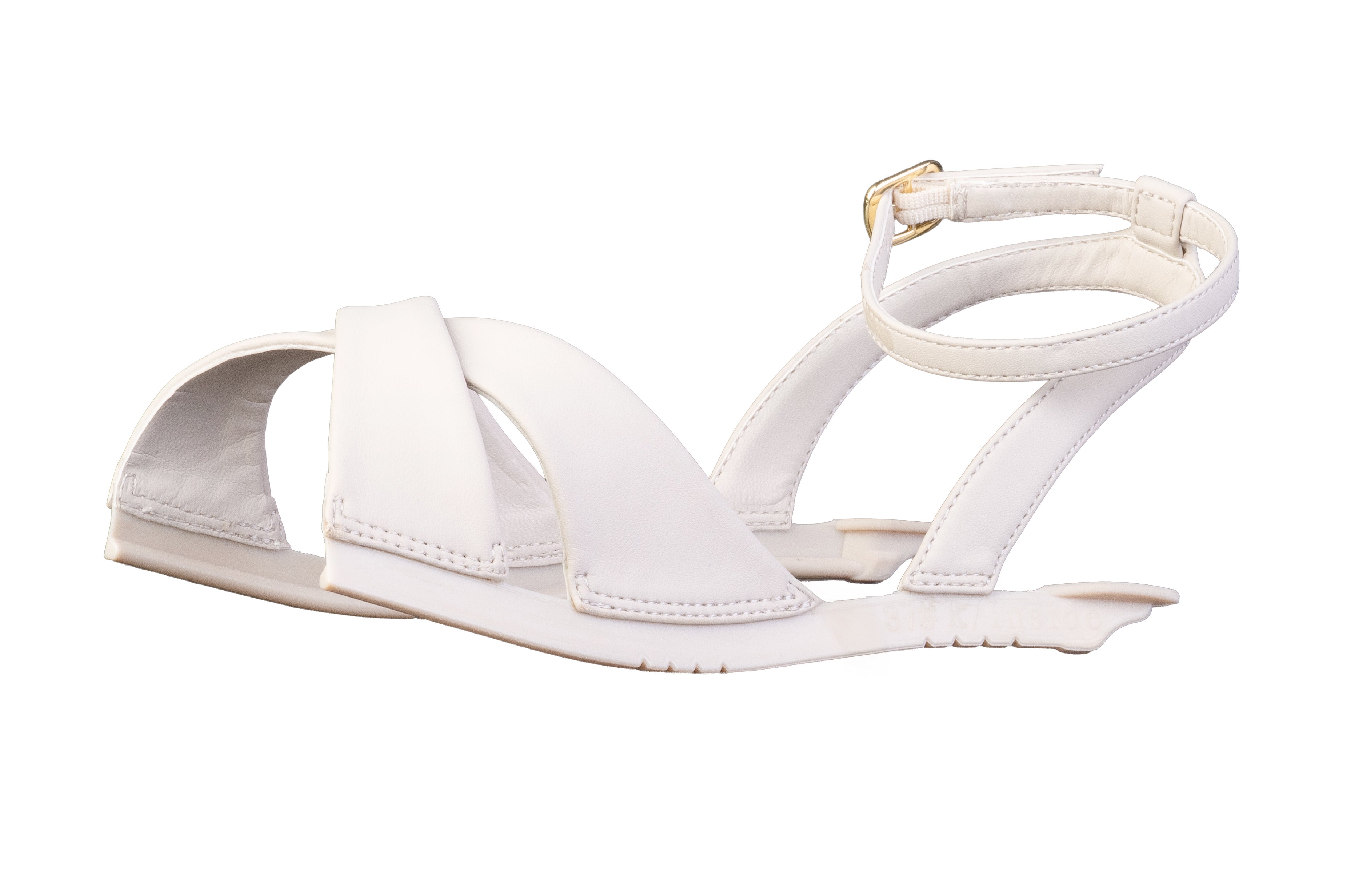 Beige Daya Cross-Strap sandal top — Sole Mate modular sandals
