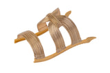 Soraya Triple-Strap sandal top in Gold — interchangeable design