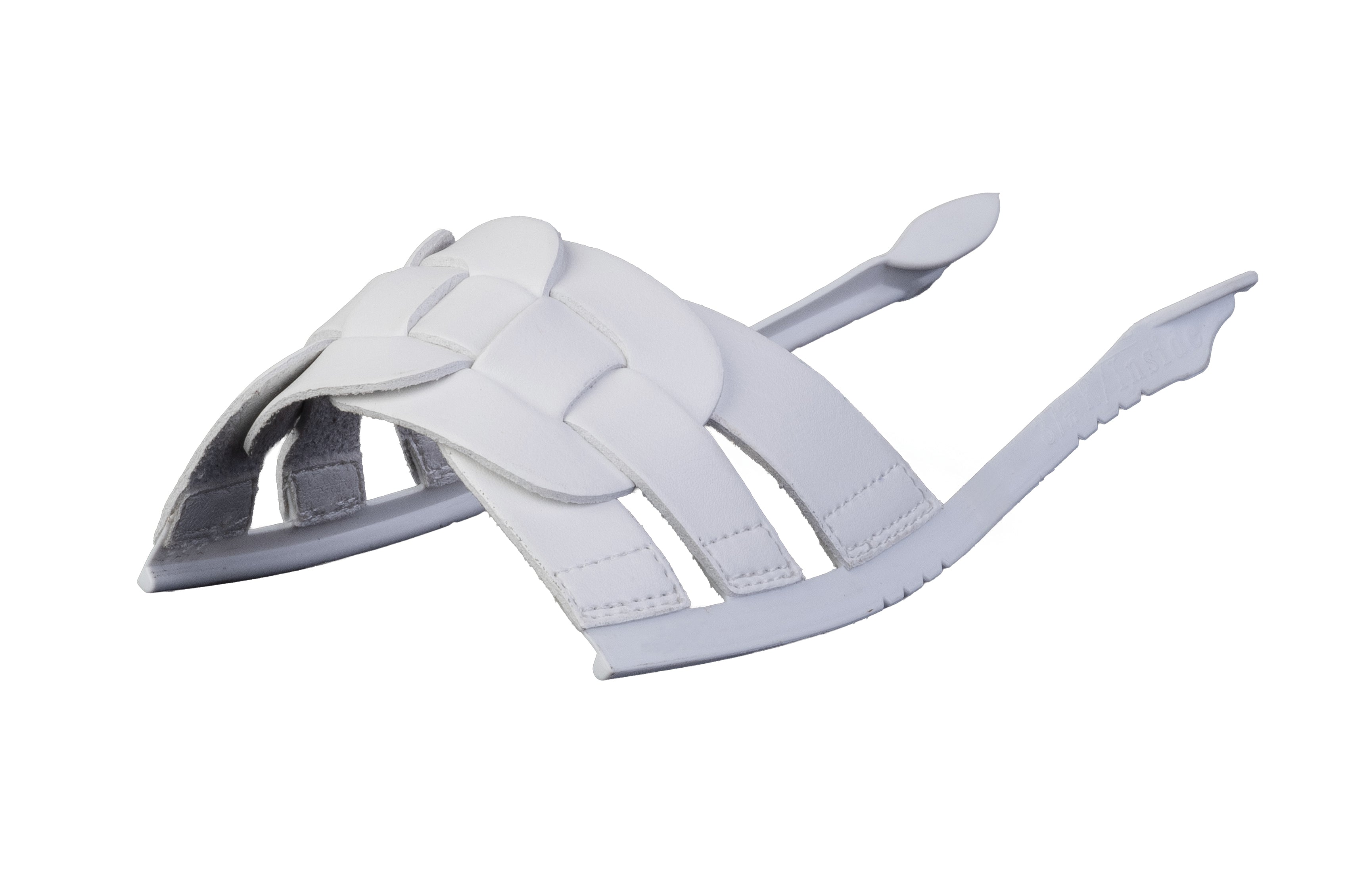 White Harmonia Woven sandal top — Sole Mate modular sandals