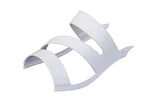 White Aloura Triple-Strap sandal top — Sole Mate modular sandals