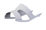 White Estrella Scalloped sandal top — Sole Mate modular sandals