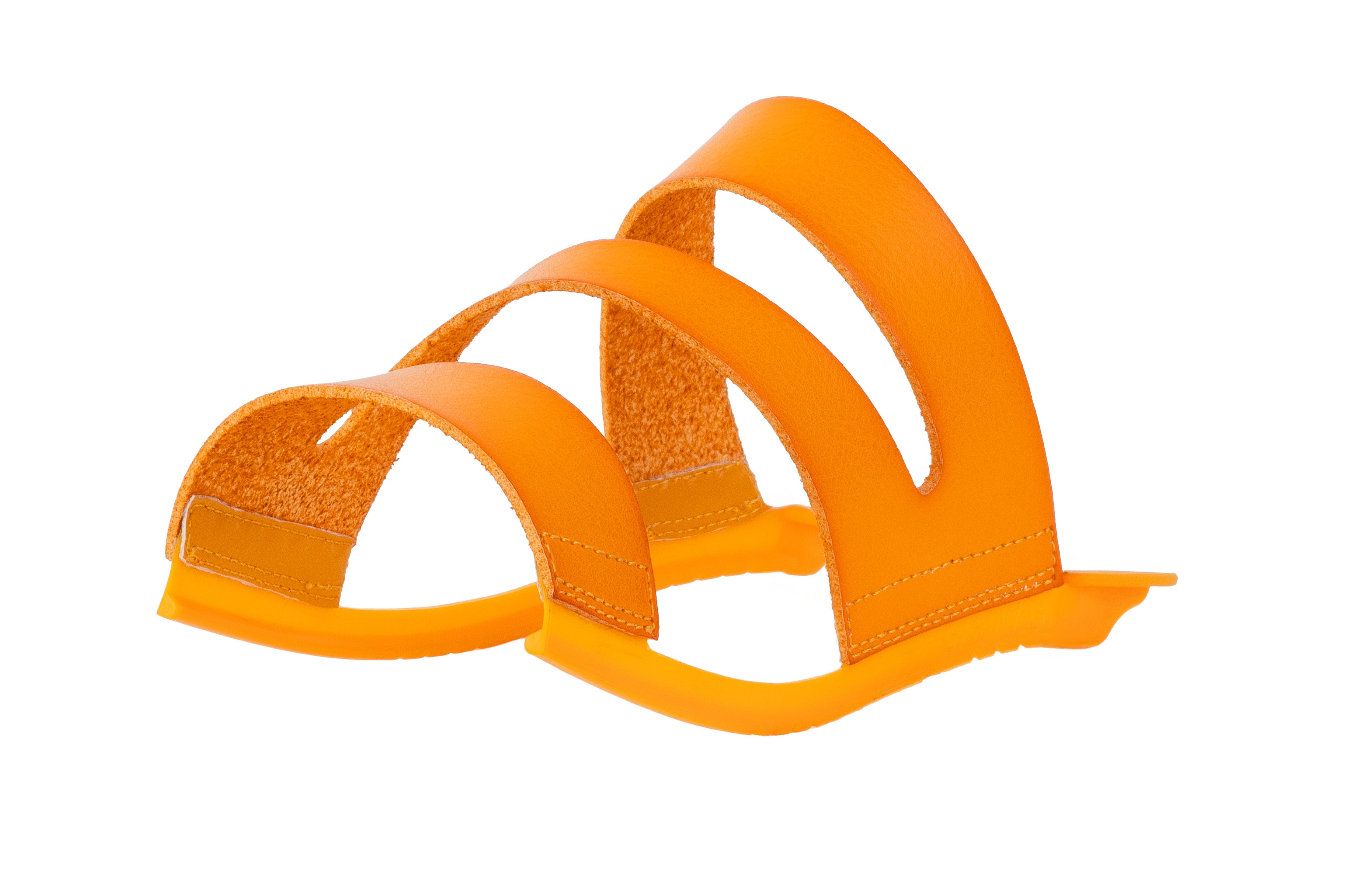 Aloura Triple-Strap sandal top in Orange — interchangeable design