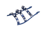 Silver Tiva Studded sandal top — Sole Mate modular sandals