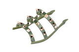 Silver Tiva Studded — snap-on sandal top by Sole Mate