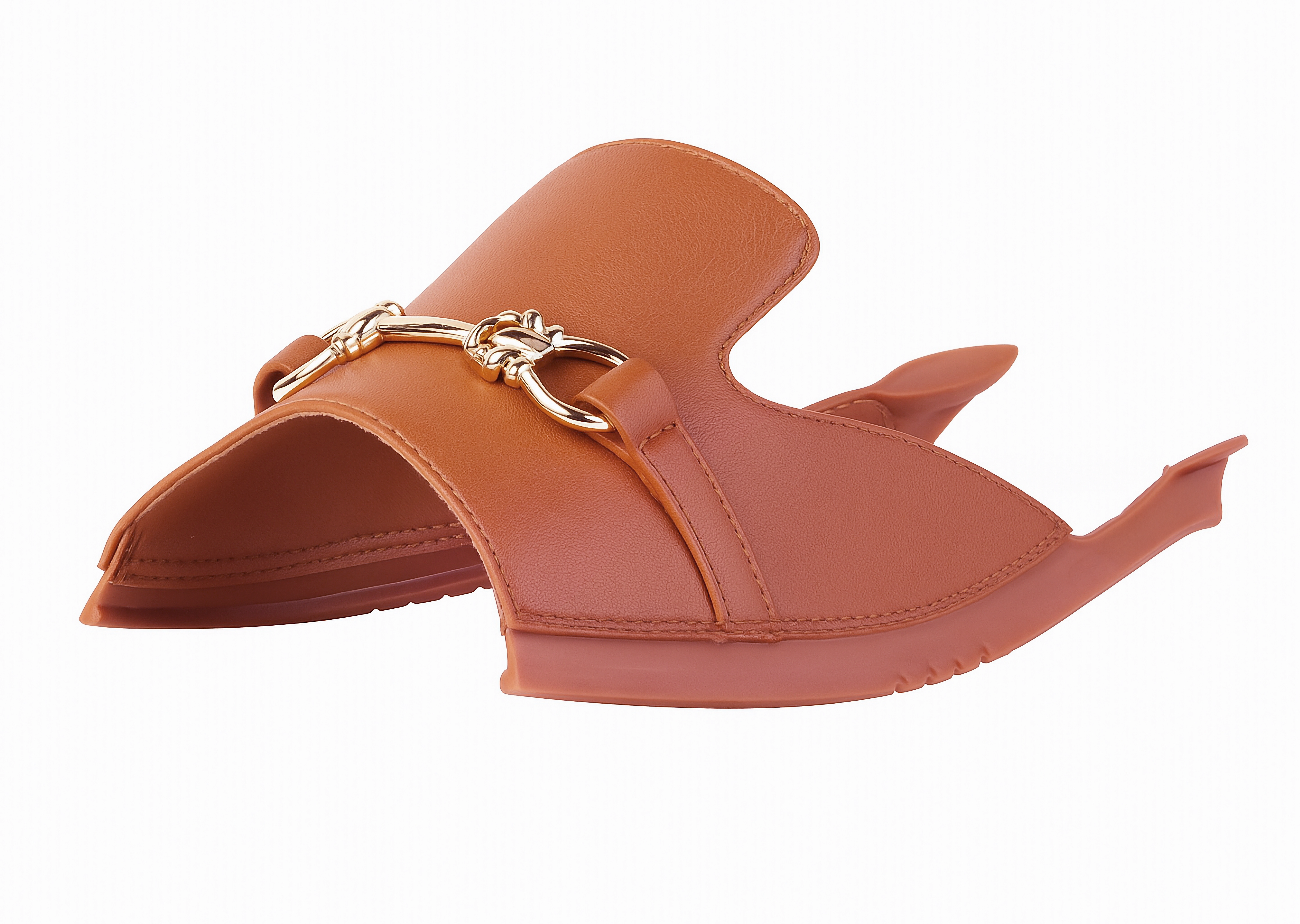 Brown Oriya Loafer sandal top — Sole Mate modular sandals
